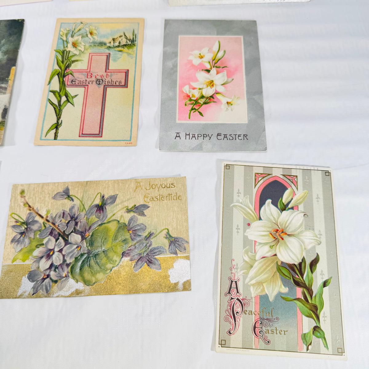 Antique Easter Postcard Lot of 9 Early 1900s Written and Posted
