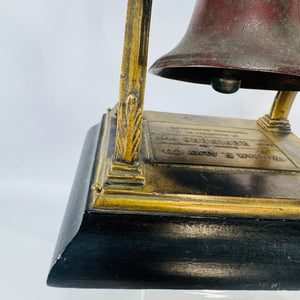 Vintage Liberty Bell Replica Advertising Piece William F Almy Co Providence RI