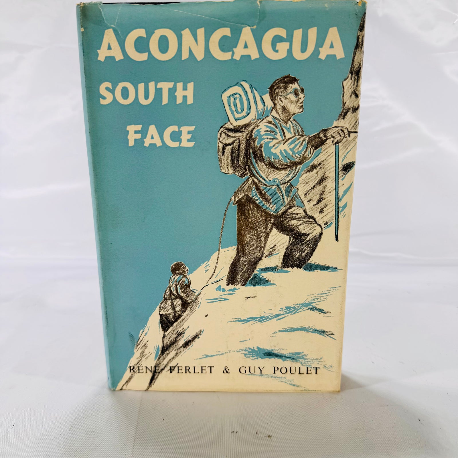 Aconcagua South Face by René Ferlet & Guy Poulet (1956), Hardcover with Dust Jacket