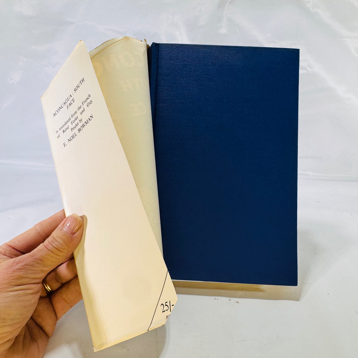 Aconcagua South Face by René Ferlet & Guy Poulet (1956), Hardcover with Dust Jacket