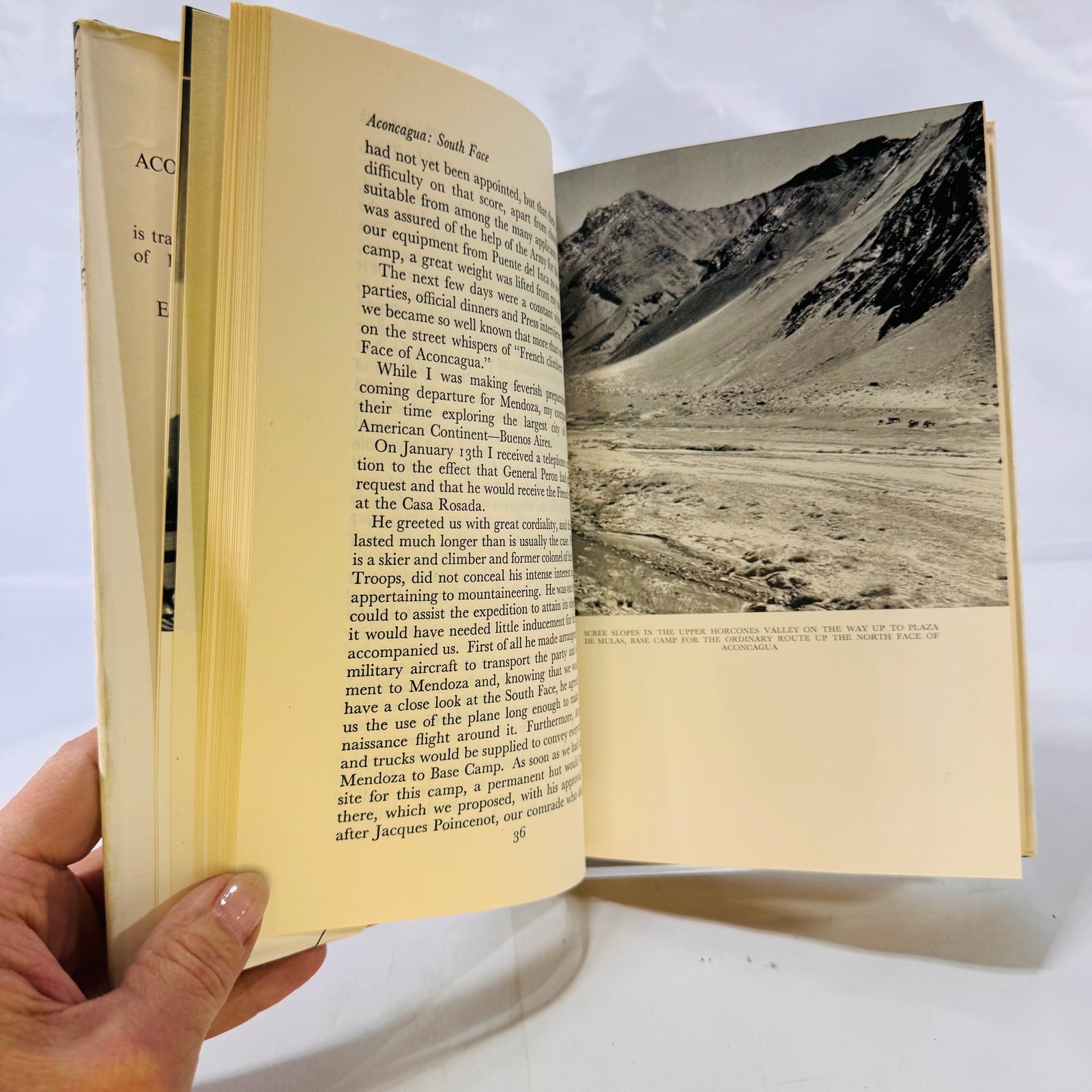 Aconcagua South Face by René Ferlet & Guy Poulet (1956), Hardcover with Dust Jacket