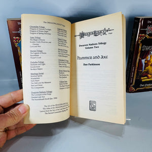 Dragonlance Paperback Set Dwarven Nations Trilogy Dan Parkinson 3 Volume TSR Fantasy Books
