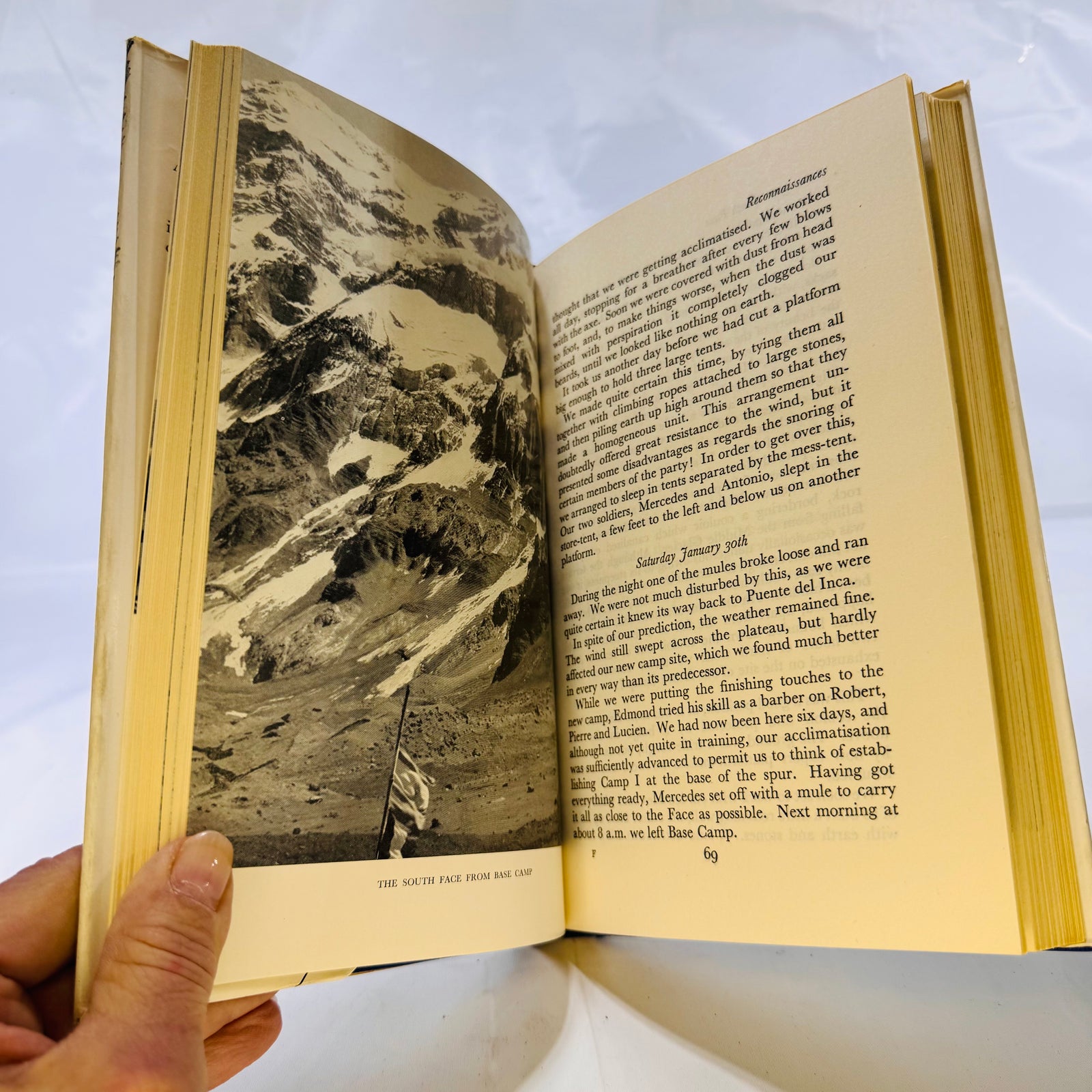 Aconcagua South Face by René Ferlet & Guy Poulet (1956), Hardcover with Dust Jacket