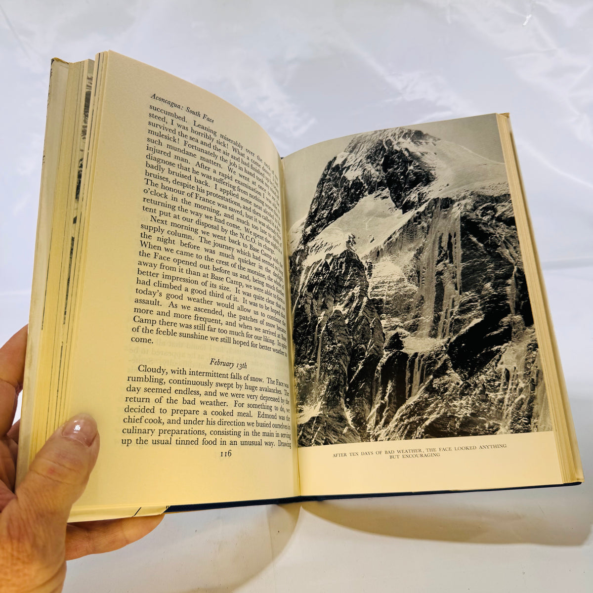 Aconcagua South Face by René Ferlet & Guy Poulet (1956), Hardcover with Dust Jacket