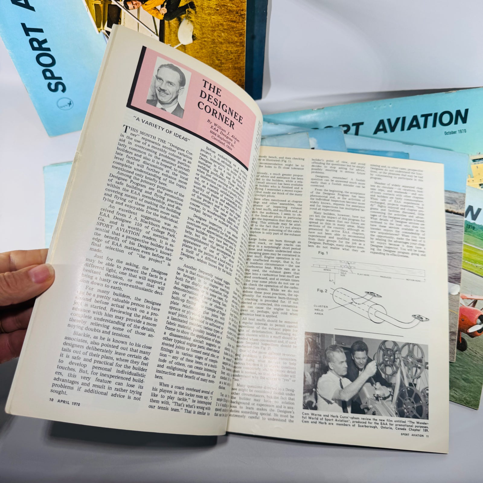 Sport Aviation Magazine Bundle 1970 Complete 12 Issue Vintage EAA Aviation Magazine Bundle