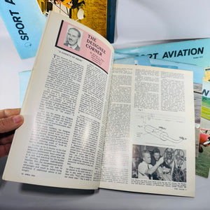 Sport Aviation Magazine Bundle 1970 Complete 12 Issue Vintage EAA Aviation Magazine Bundle