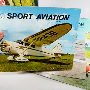 Sport Aviation Magazine Bundle 1970 Complete 12 Issue Vintage EAA Aviation Magazine Bundle