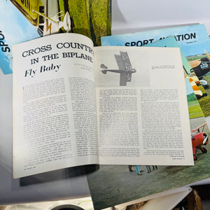 Sport Aviation Magazine Bundle 1970 Complete 12 Issue Vintage EAA Aviation Magazine Bundle