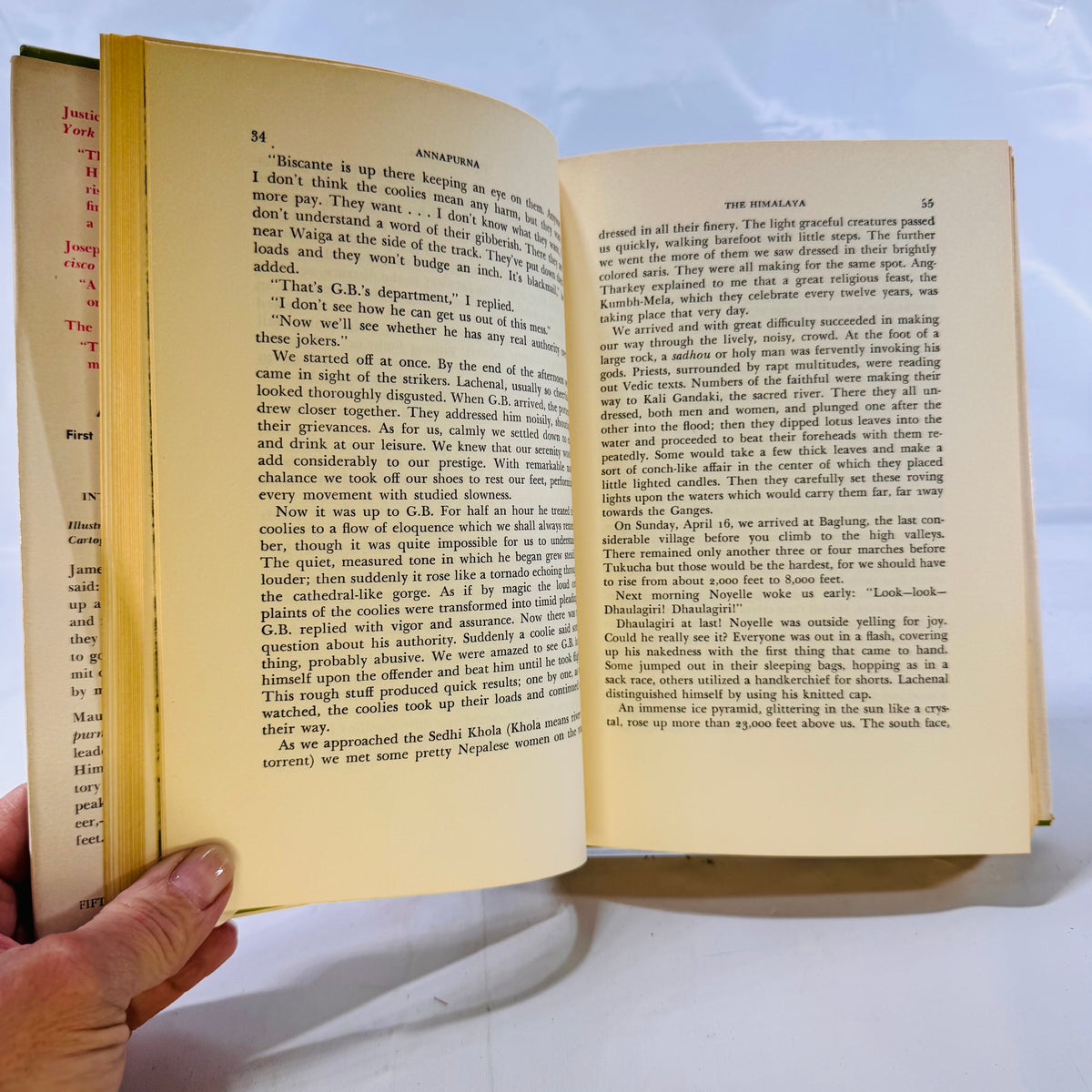 Annapurna: First Conquest of an 8000-Meter Peak by Maurice Herzog (1952), Hardcover with Dust Jacket