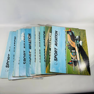 Sport Aviation Magazine Bundle 1970 Complete 12 Issue Vintage EAA Aviation Magazine Bundle