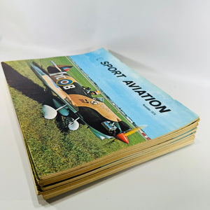Sport Aviation Magazine Bundle 1970 Complete 12 Issue Vintage EAA Aviation Magazine Bundle