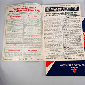 Taxidermy Supply Catalogs (Set of 3, 1970s) — J.W. Elwood Supply Co., Omaha | Trade Catalogs, Outdoors Vintage Sporting Ephemera