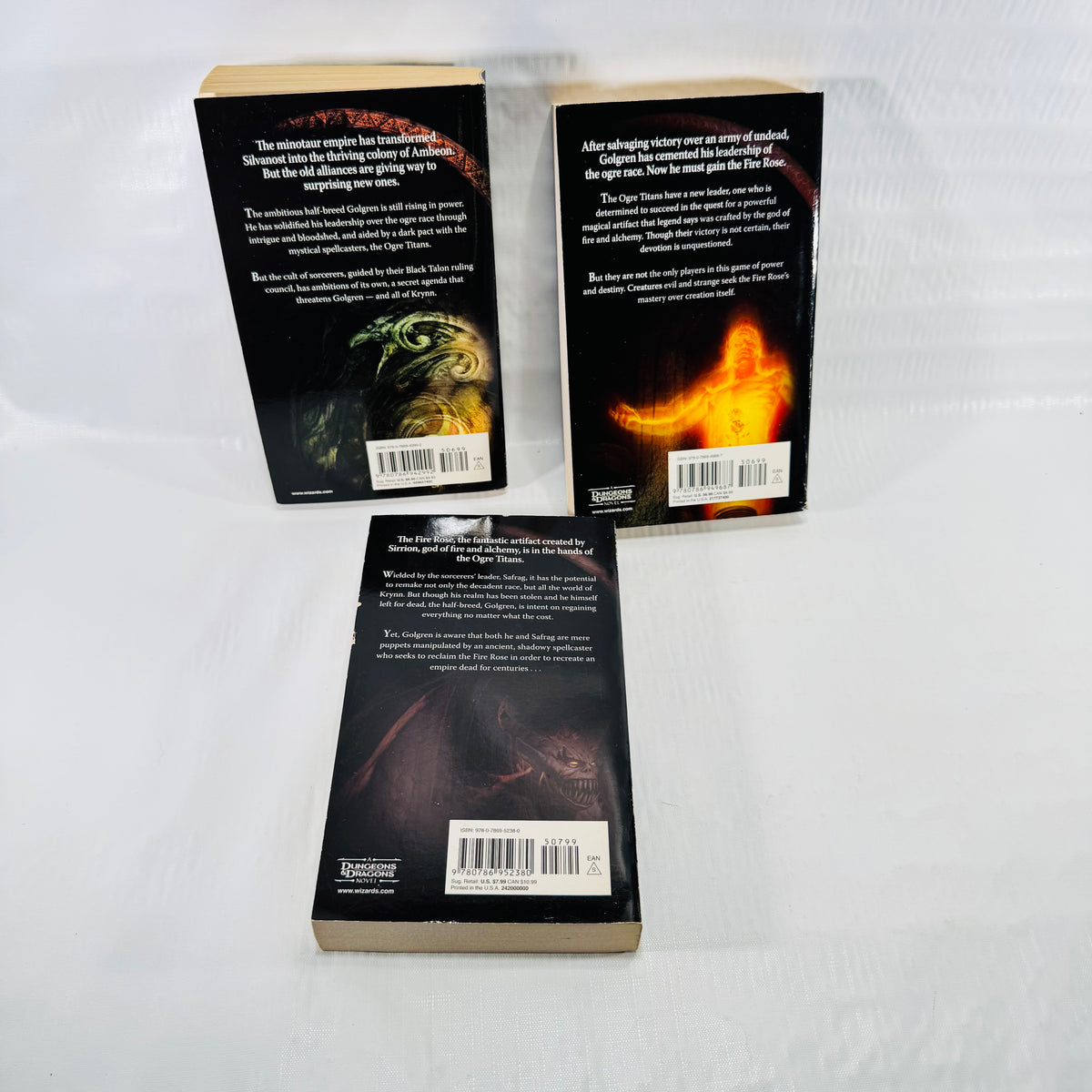 Dragonlance Ogre Titans Trilogy Lot of 3 Richard A. Knaak Paperbacks