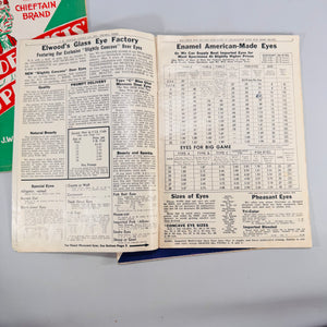 Taxidermy Supply Catalogs (Set of 3, 1970s) — J.W. Elwood Supply Co., Omaha | Trade Catalogs, Outdoors Vintage Sporting Ephemera