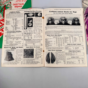 Taxidermy Supply Catalogs (Set of 3, 1970s) — J.W. Elwood Supply Co., Omaha | Trade Catalogs, Outdoors Vintage Sporting Ephemera