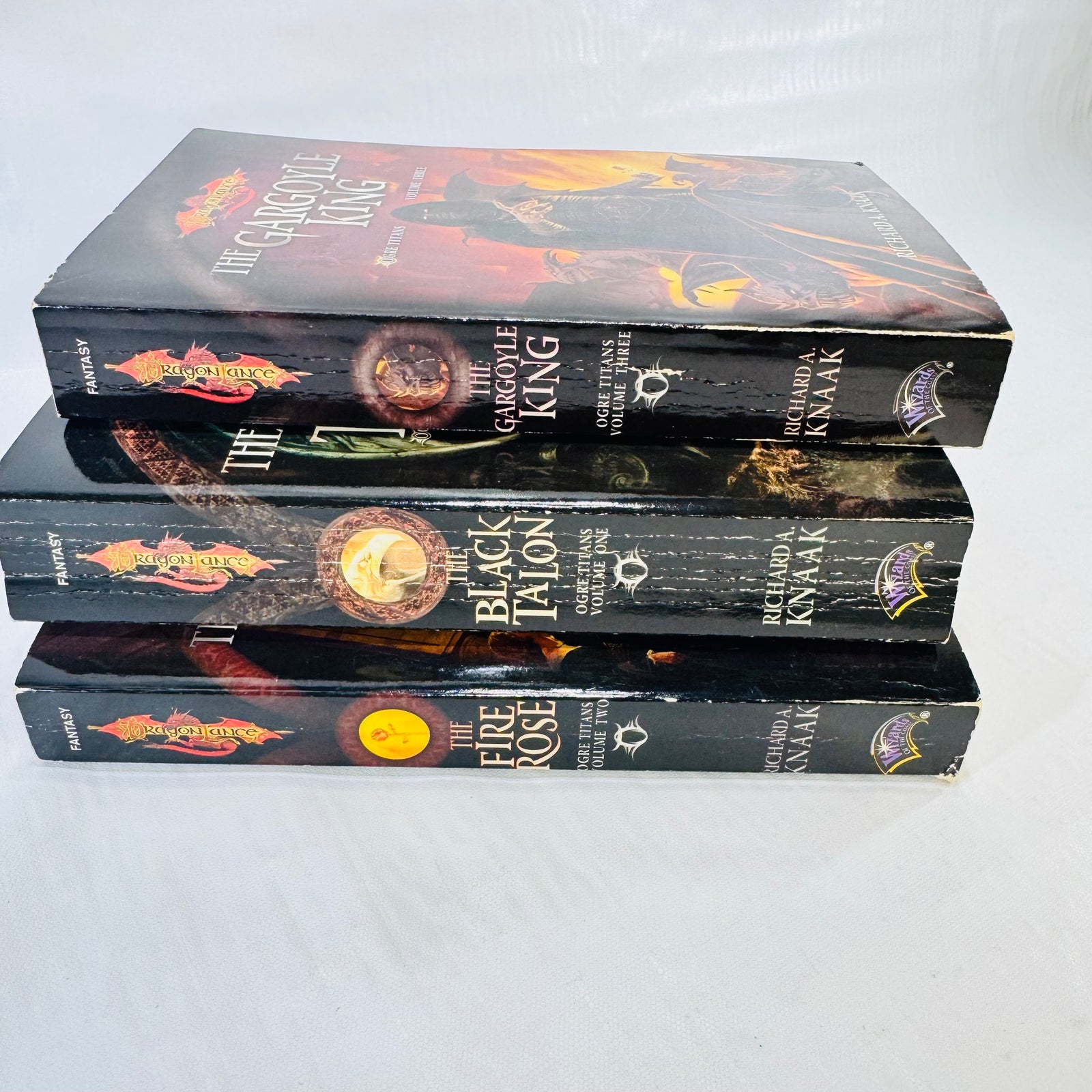 Dragonlance Ogre Titans Trilogy Lot of 3 Richard A. Knaak Paperbacks