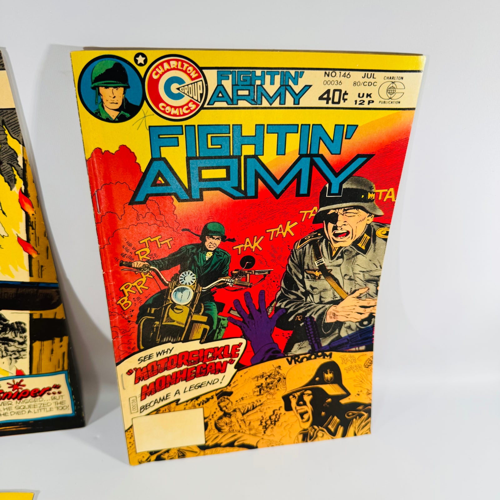 Fightin Army Comic Lot Charlton War Comics Issues 128 131 146 150