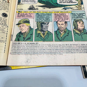 Fightin Army Comic Lot Charlton War Comics Issues 128 131 146 150