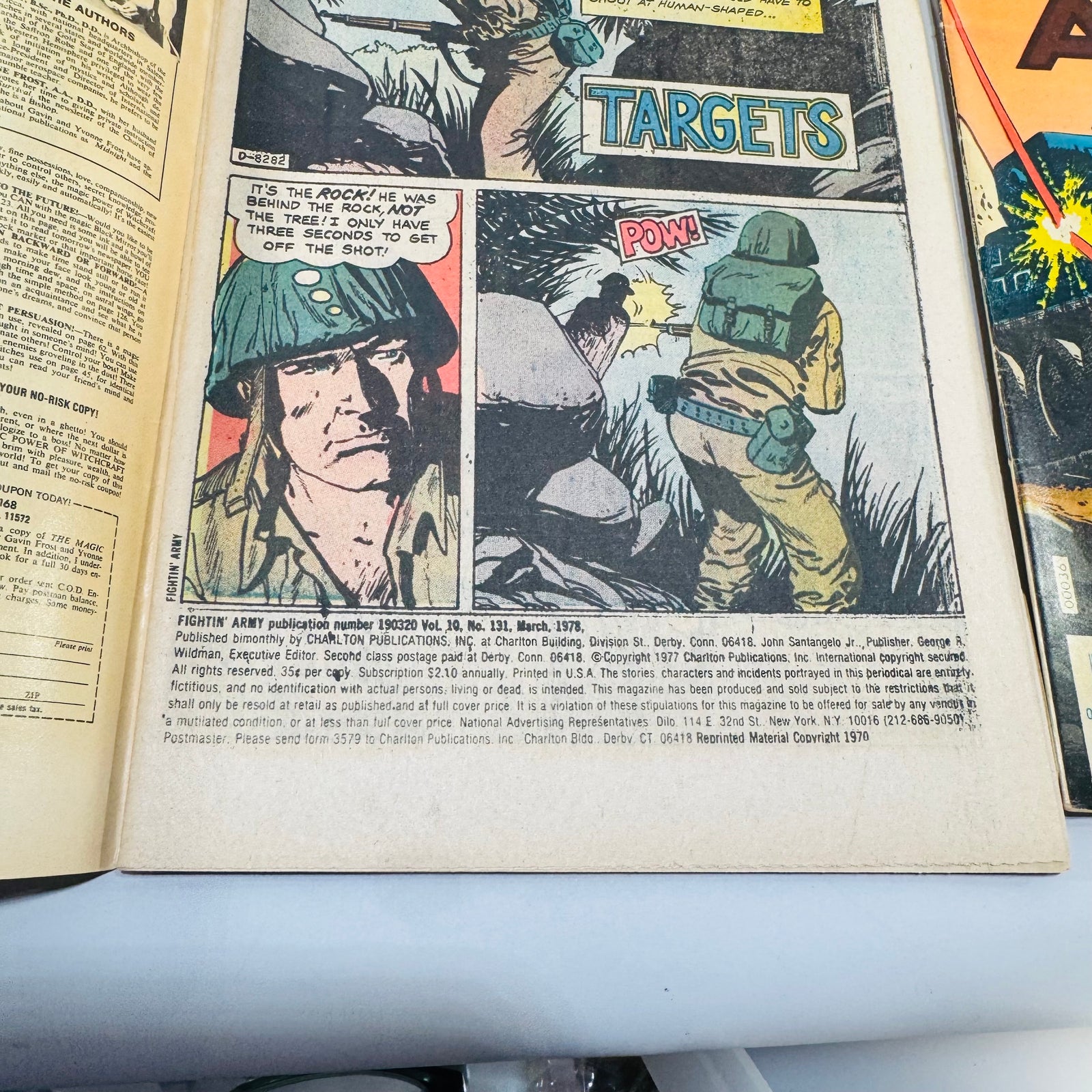 Fightin Army Comic Lot Charlton War Comics Issues 128 131 146 150