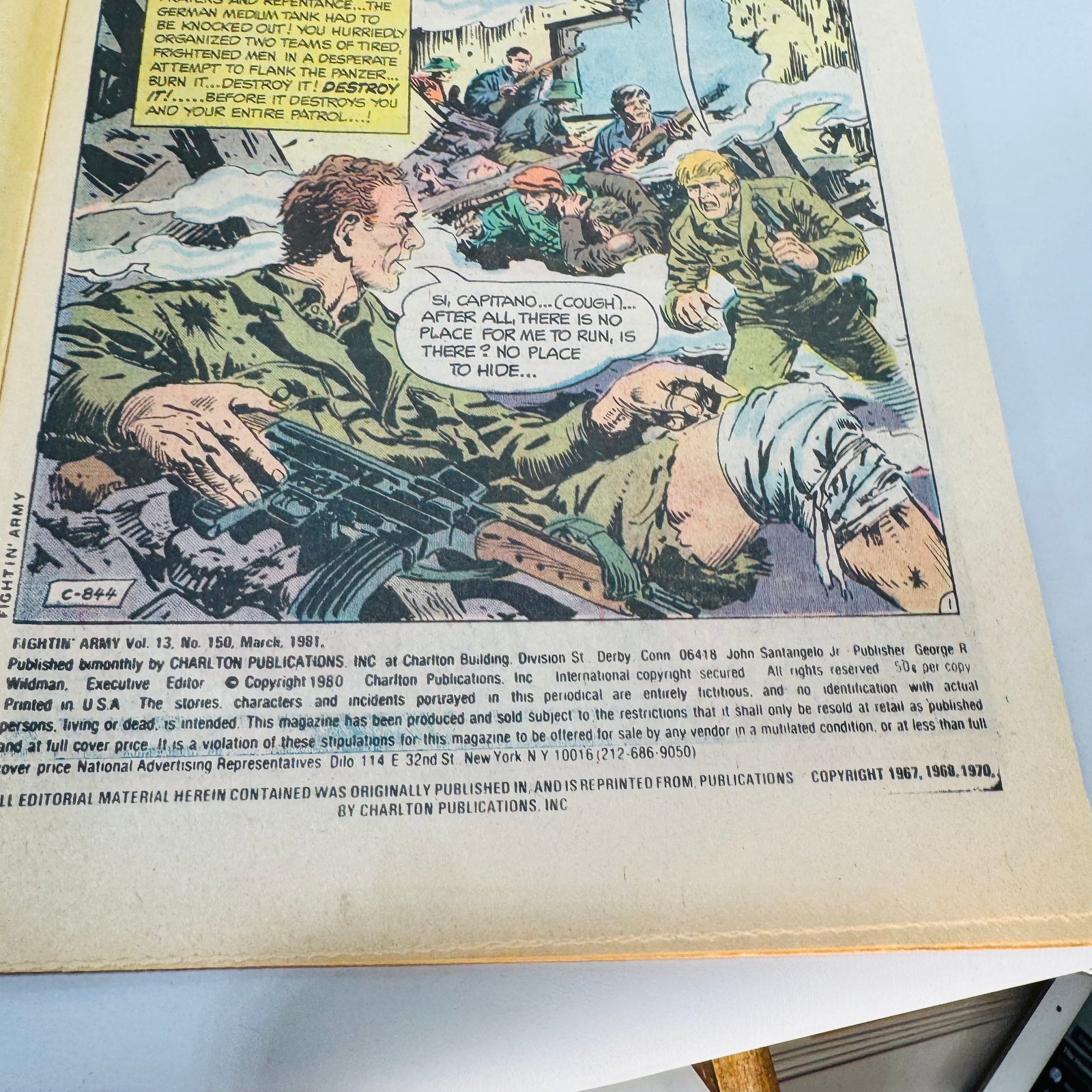 Fightin Army Comic Lot Charlton War Comics Issues 128 131 146 150