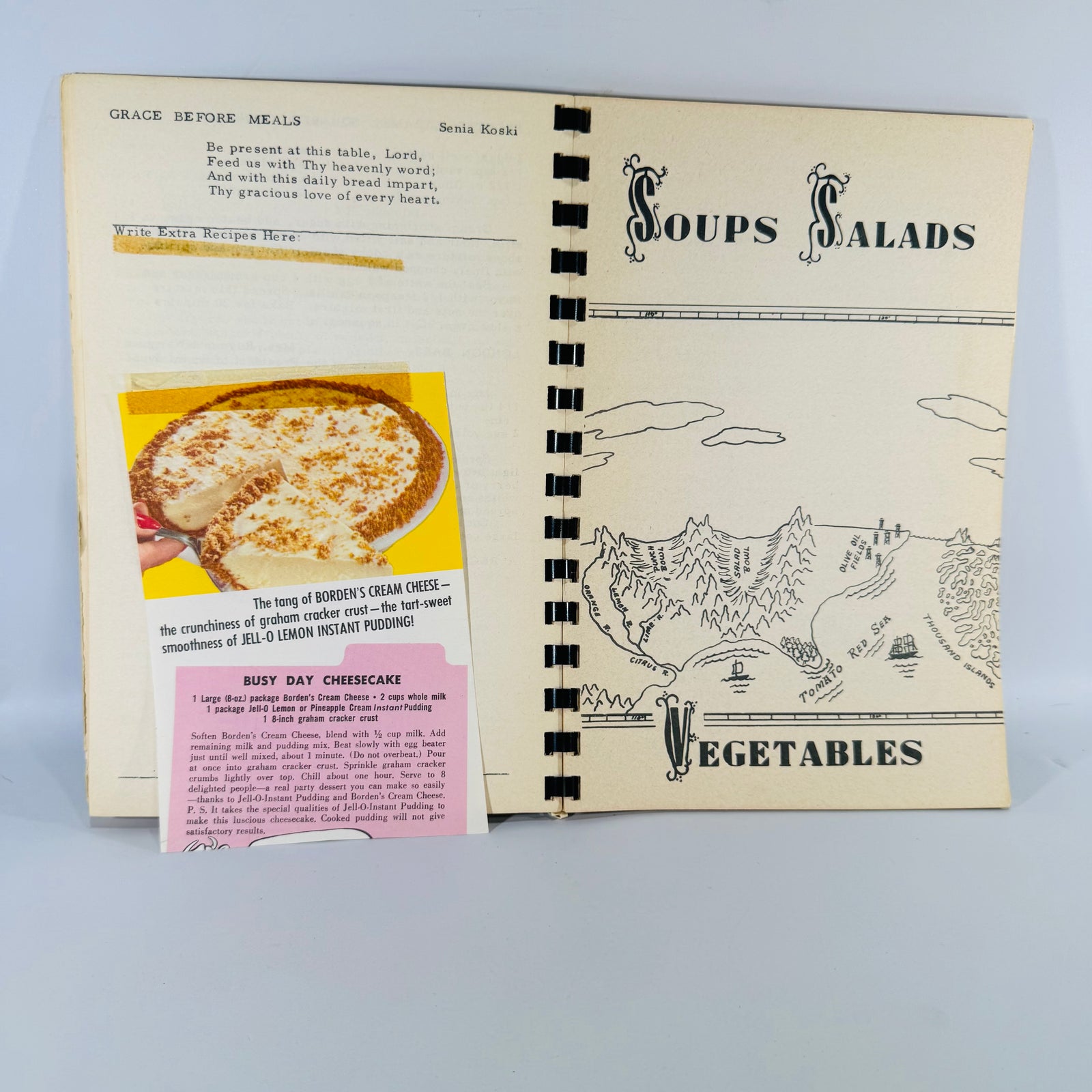 Vintage Church Cookbook Palmer Michigan Concordia Lutheran Church Recipe Book