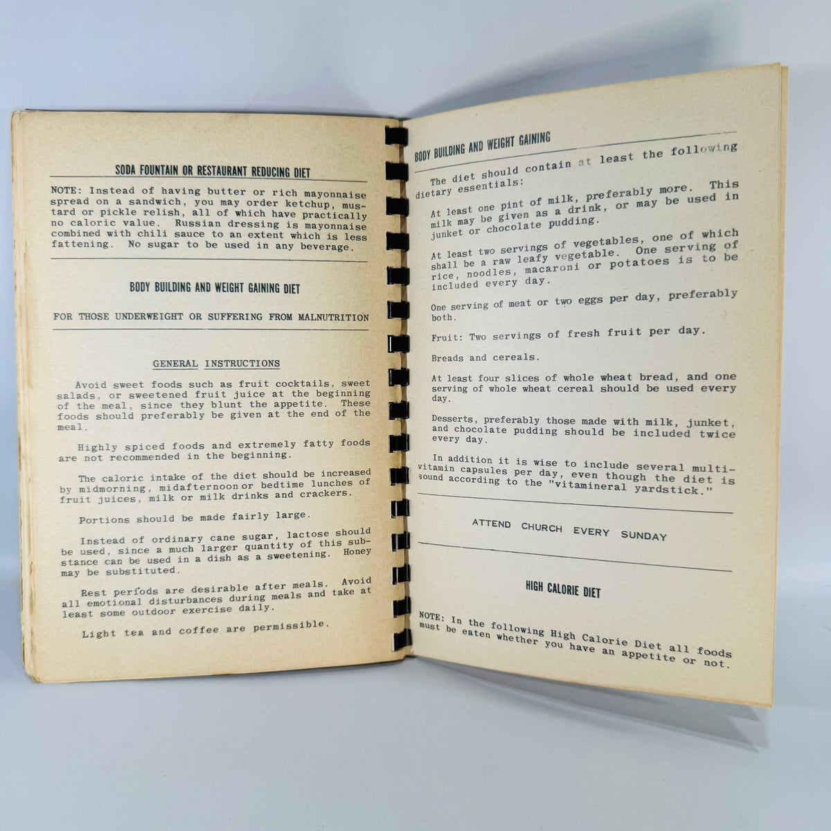Vintage Church Cookbook Palmer Michigan Concordia Lutheran Church Recipe Book