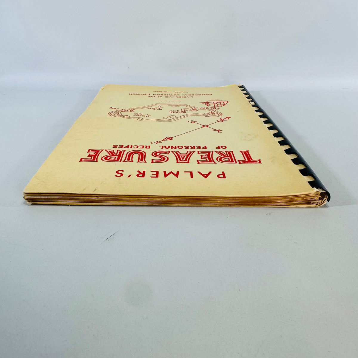 Vintage Church Cookbook Palmer Michigan Concordia Lutheran Church Recipe Book