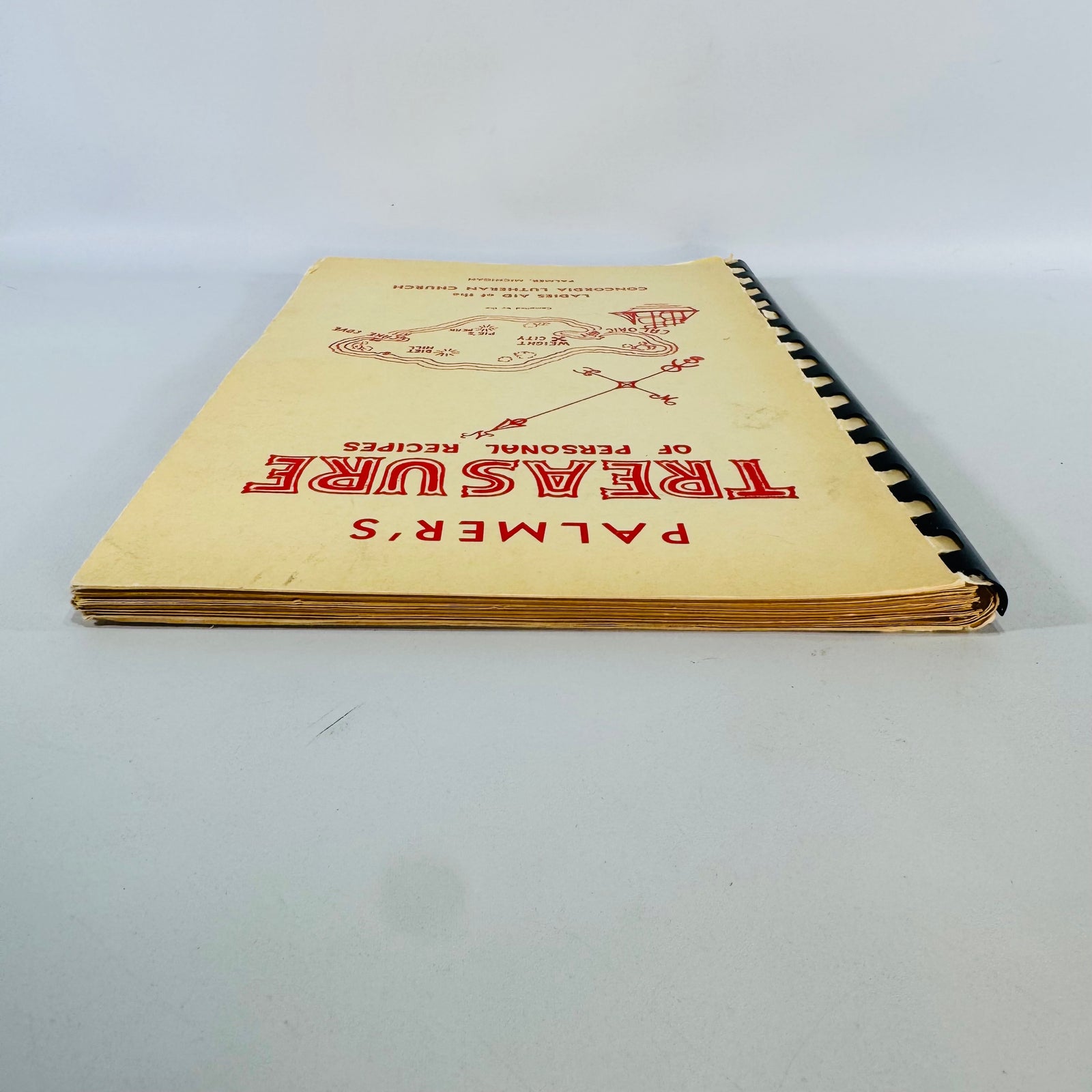 Vintage Church Cookbook Palmer Michigan Concordia Lutheran Church Recipe Book