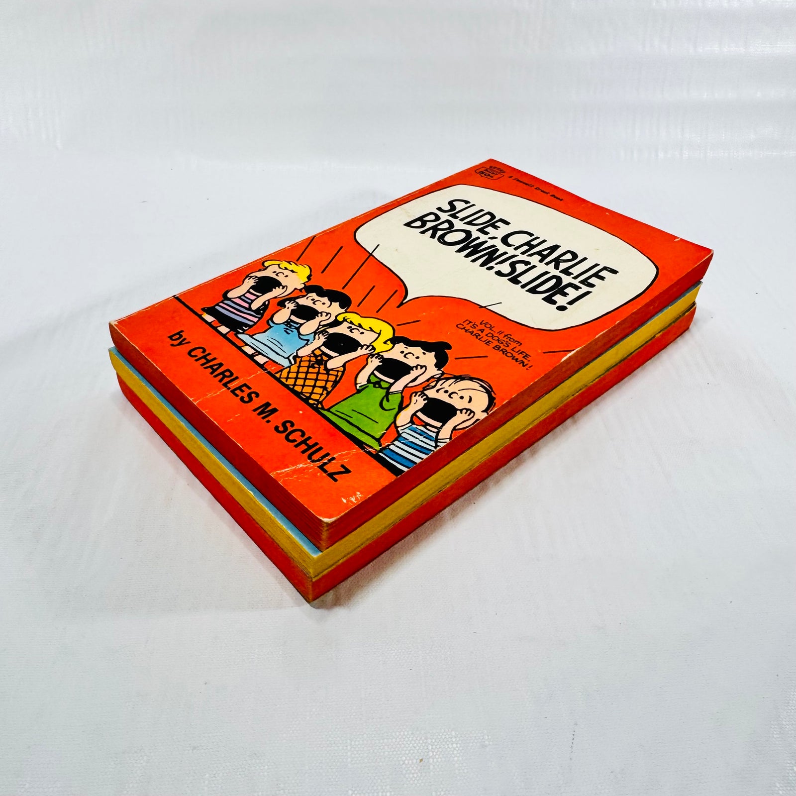 Charlie Brown Fawcett Crest 3 Book Lot, Charles M. Schulz Peanuts Paperbacks, 1969 to 1973