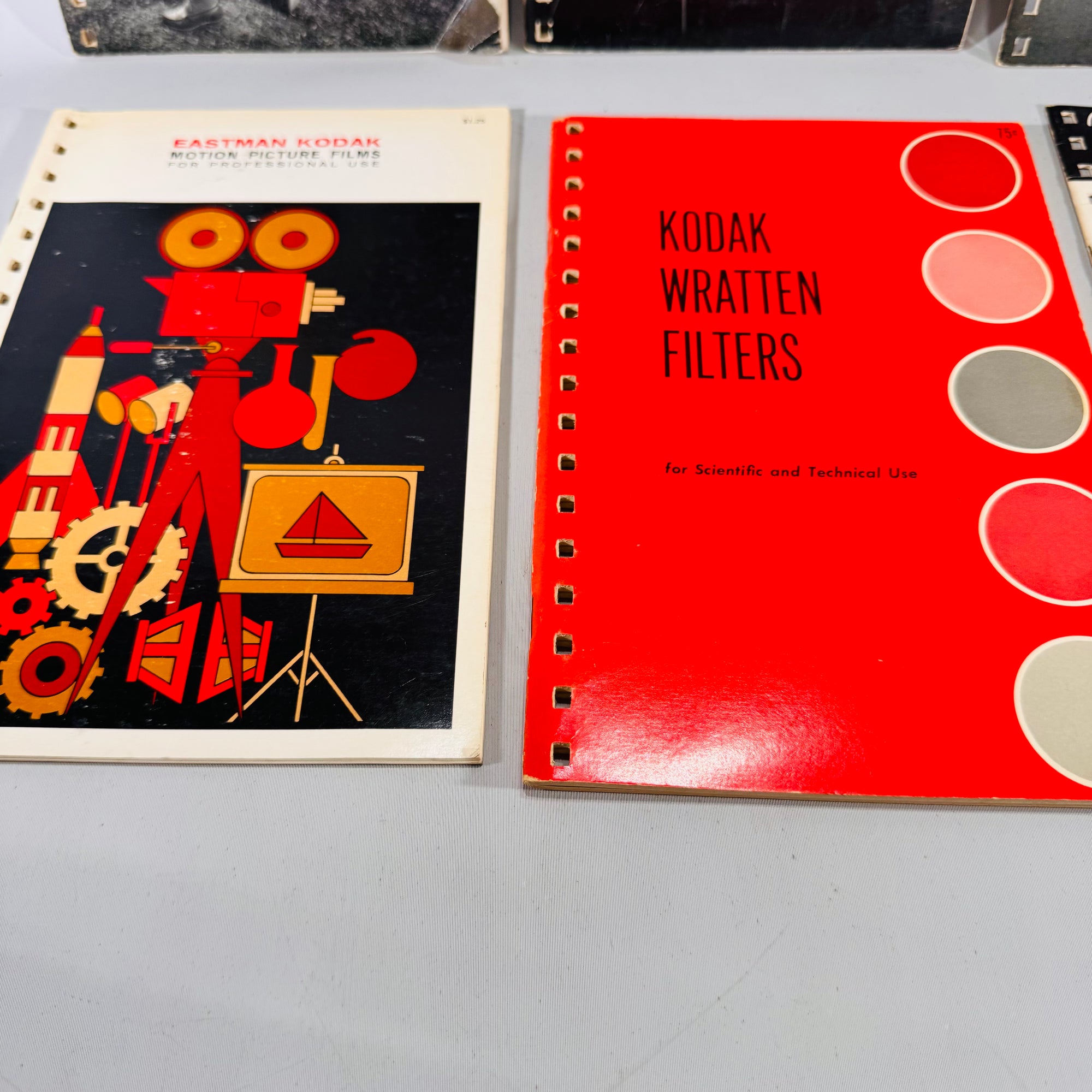 Lot of 6 Kodak Data Books & Guides (c. 1950s–60s) — Eastman Kodak | Illustrated Charts & Tables, Technical Manuals