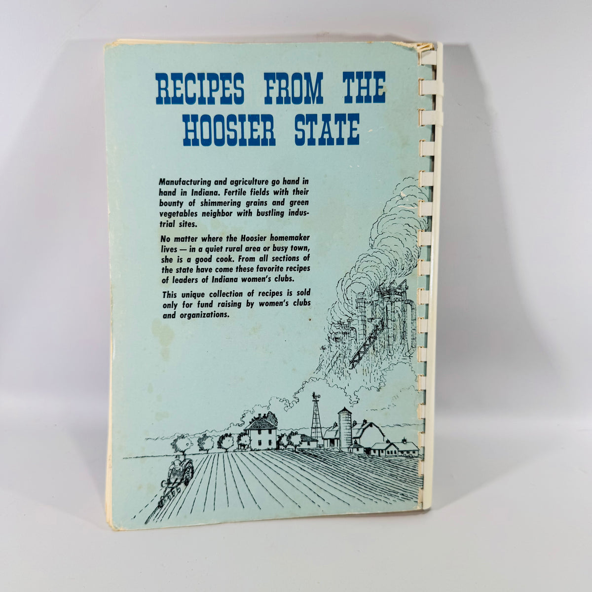 Vintage Indiana Cookbook Favorite Recipes of Indiana Family Edition 1964 Spiral