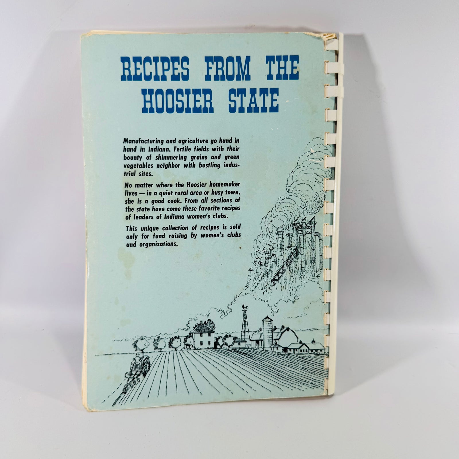 Vintage Indiana Cookbook Favorite Recipes of Indiana Family Edition 1964 Spiral