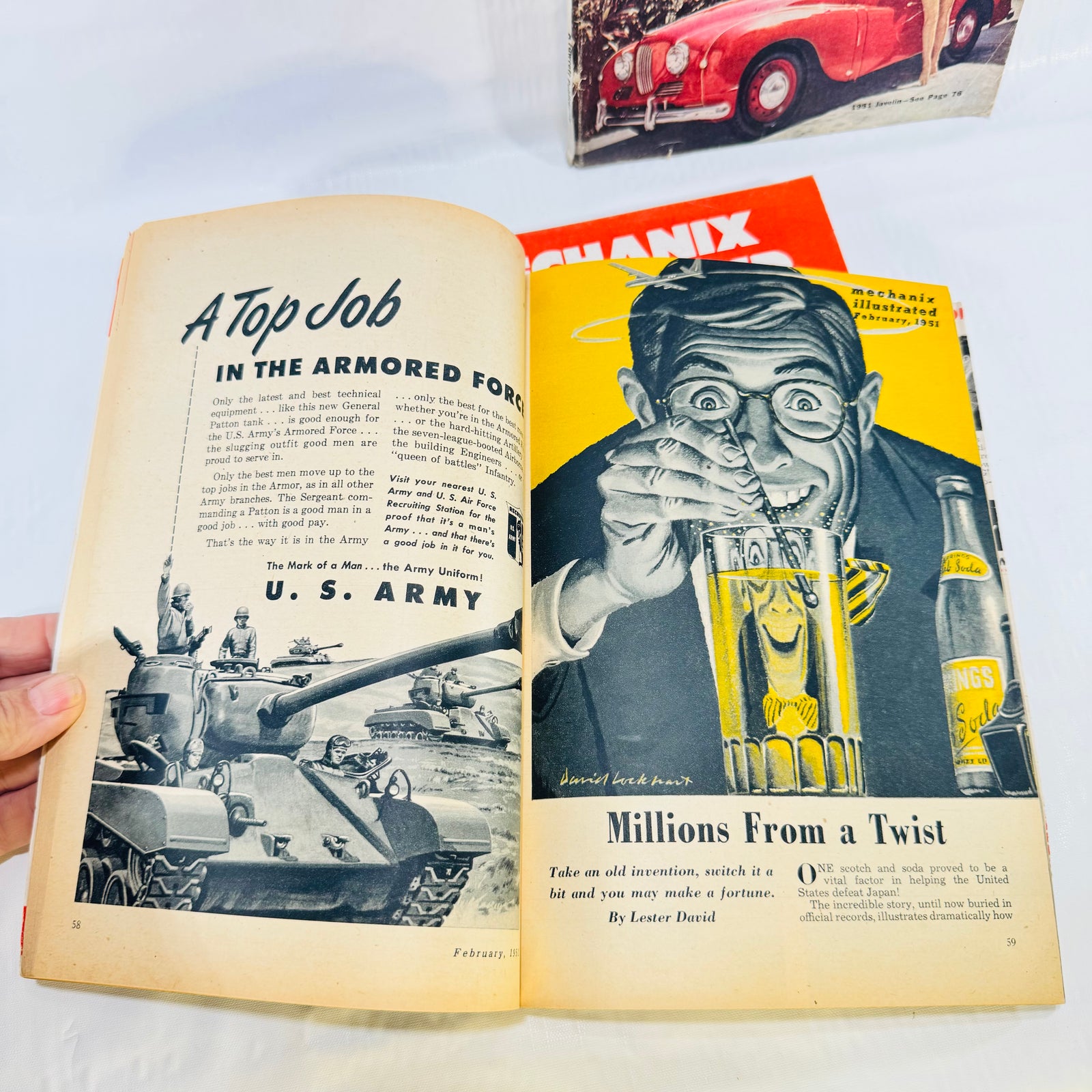 Mechanix Illustrated 1951 Magazine Lot of 3, February May September, Fawcett