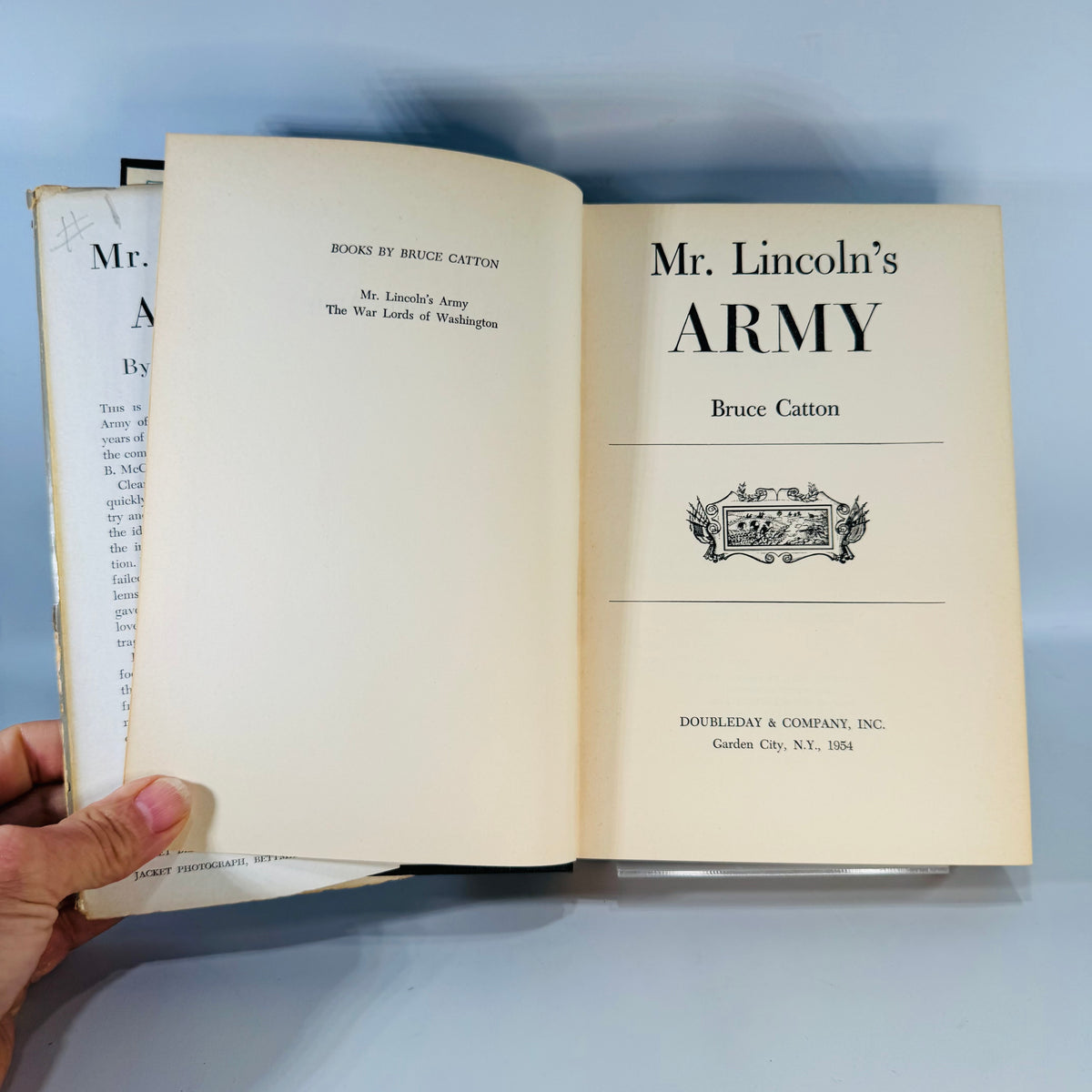 Civil War History Book Mr. Lincoln's Army Bruce Catton Hardcover
