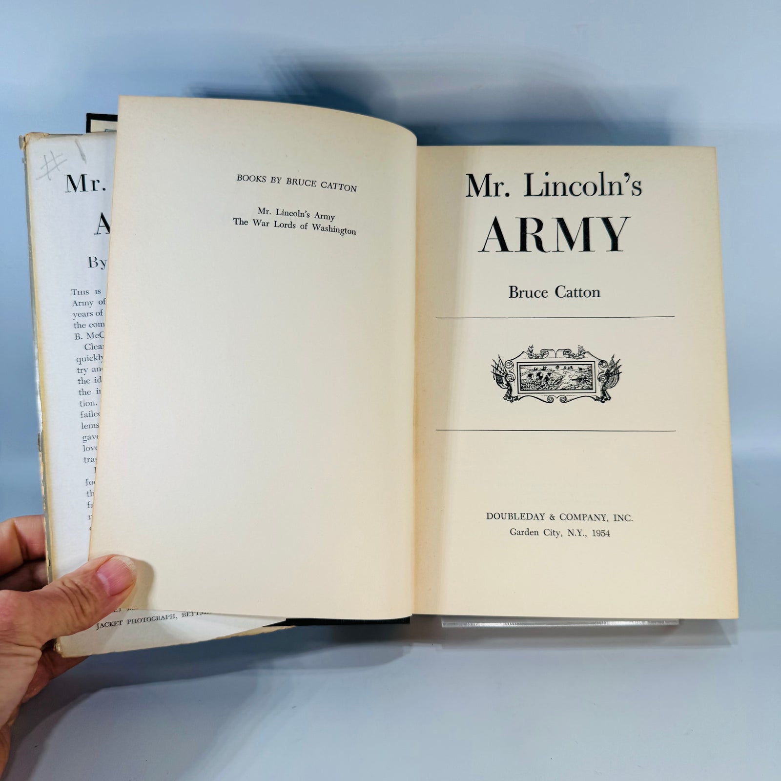 Civil War History Book Mr. Lincoln's Army Bruce Catton Hardcover