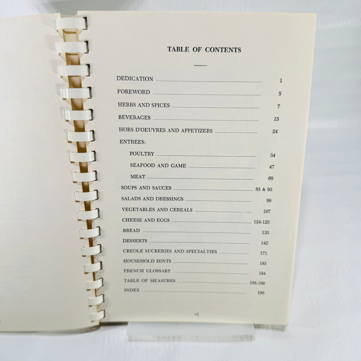 Recipes and Reminiscences of New Orleans, Ursuline Academy 1970s Spiral Cookbook