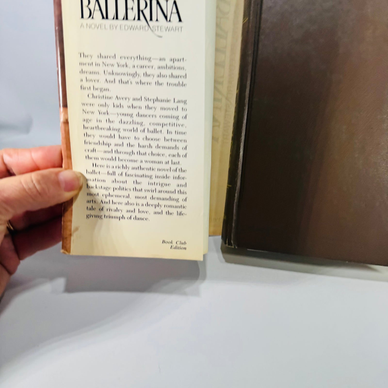 Vintage Ballet Novel Ballerina Edward Stewart Hardcover Book Club Edition