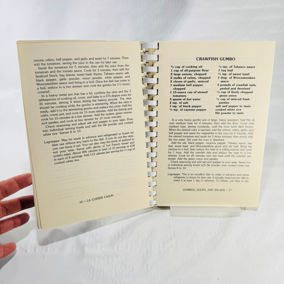 La Cuisine Cajun by Jude W. Theriot, 1986 Pelican Spiral Cookbook