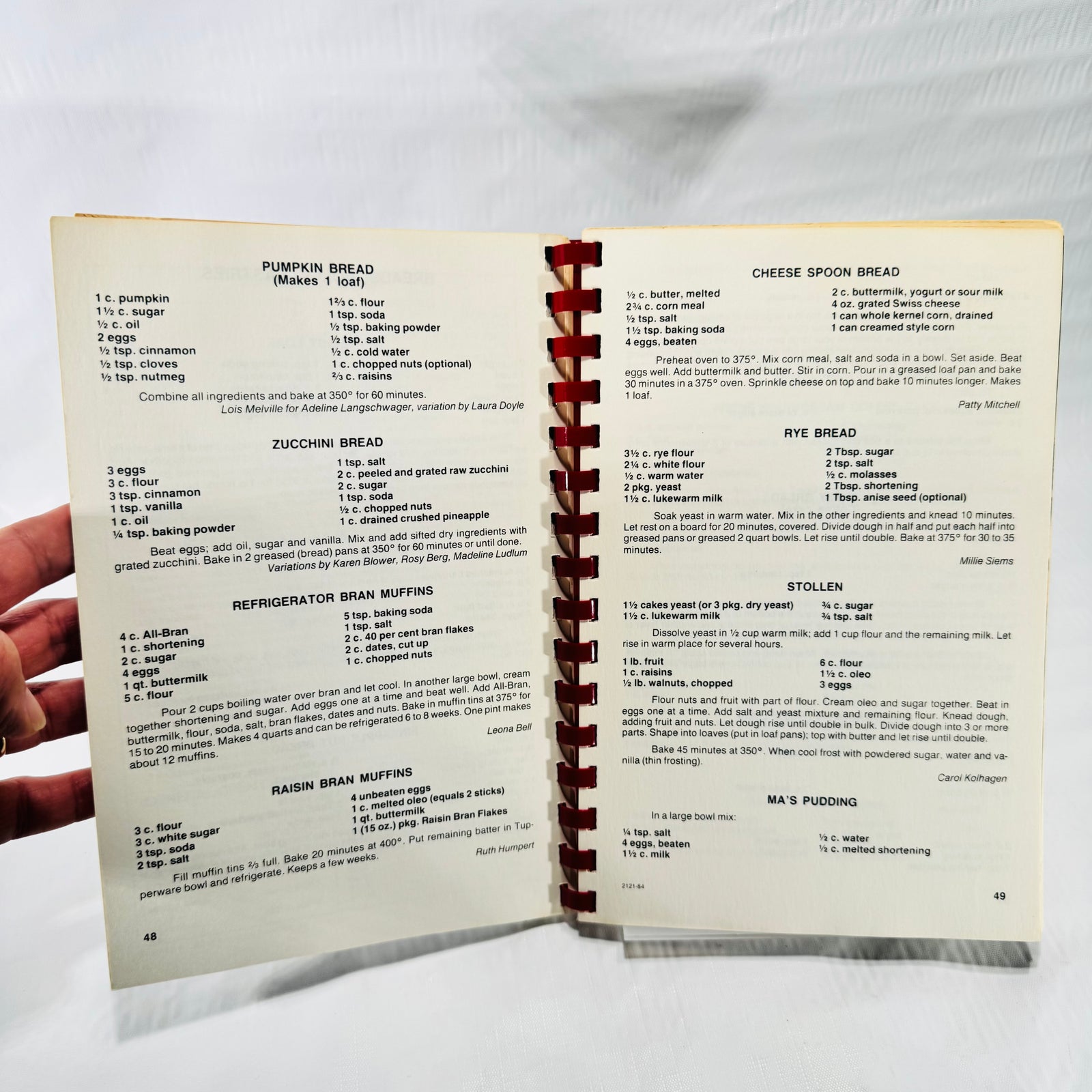 Grace Lutheran Church 75th Anniversary Cookbook, Saginaw Michigan 1985