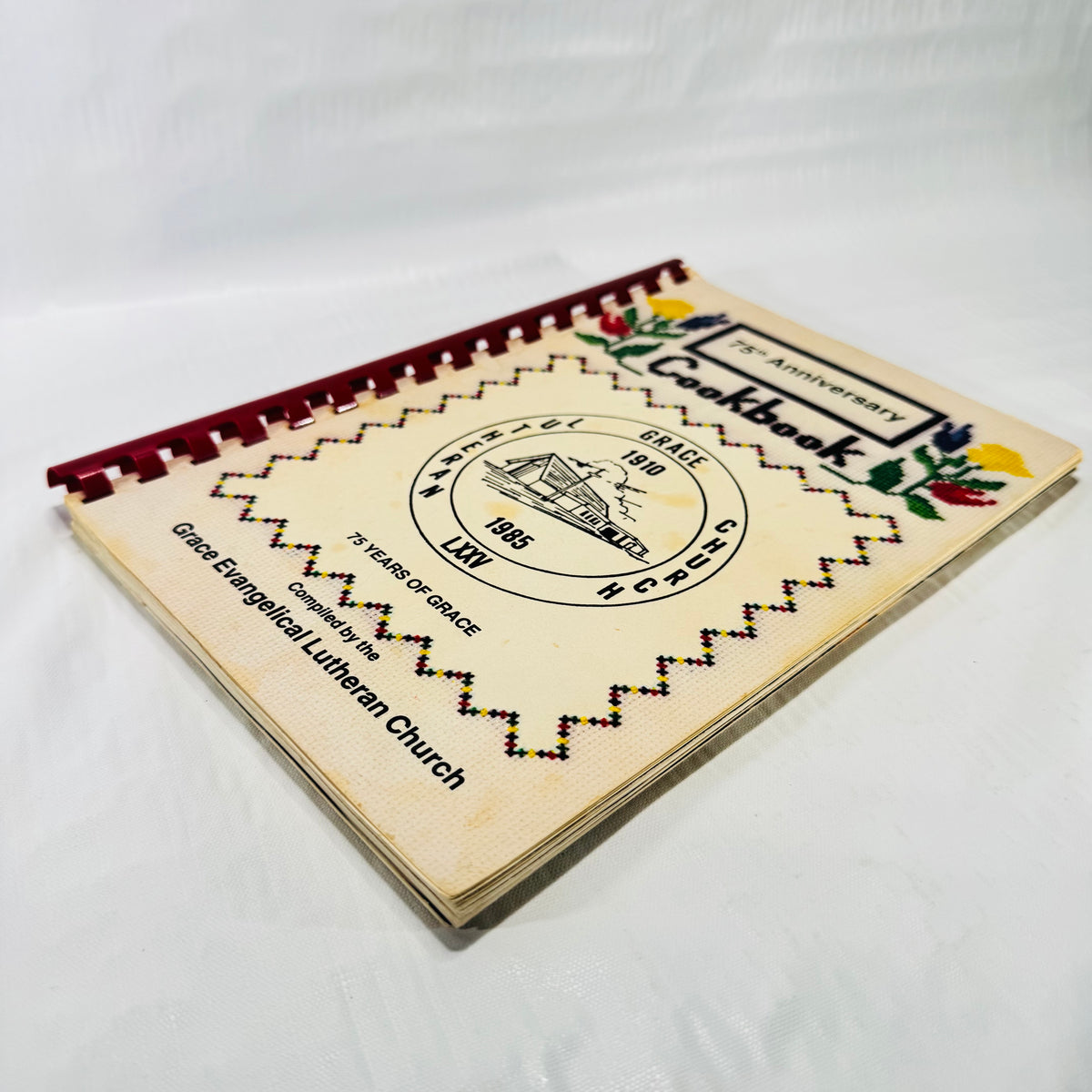 Grace Lutheran Church 75th Anniversary Cookbook, Saginaw Michigan 1985