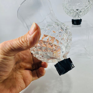 HomCo Peg Votive Candle Holder Cups Set of 2 Clear Glass Inserts