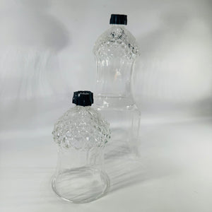 HomCo Peg Votive Candle Holder Cups Set of 2 Clear Glass Inserts