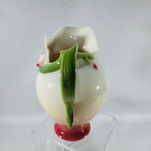 Franz Porcelain Creamer Lady Slipper Orchid FZ00274