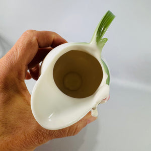 Franz Porcelain Creamer Lady Slipper Orchid FZ00274