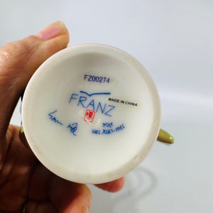 Franz Porcelain Creamer Lady Slipper Orchid FZ00274