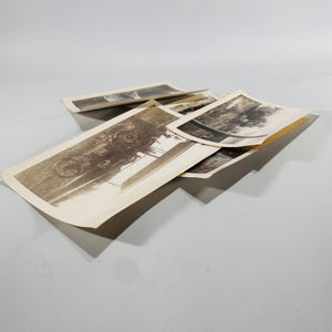 Vintage Steam Tractor Photos (Set of 5) — B/W Farm Ephemera