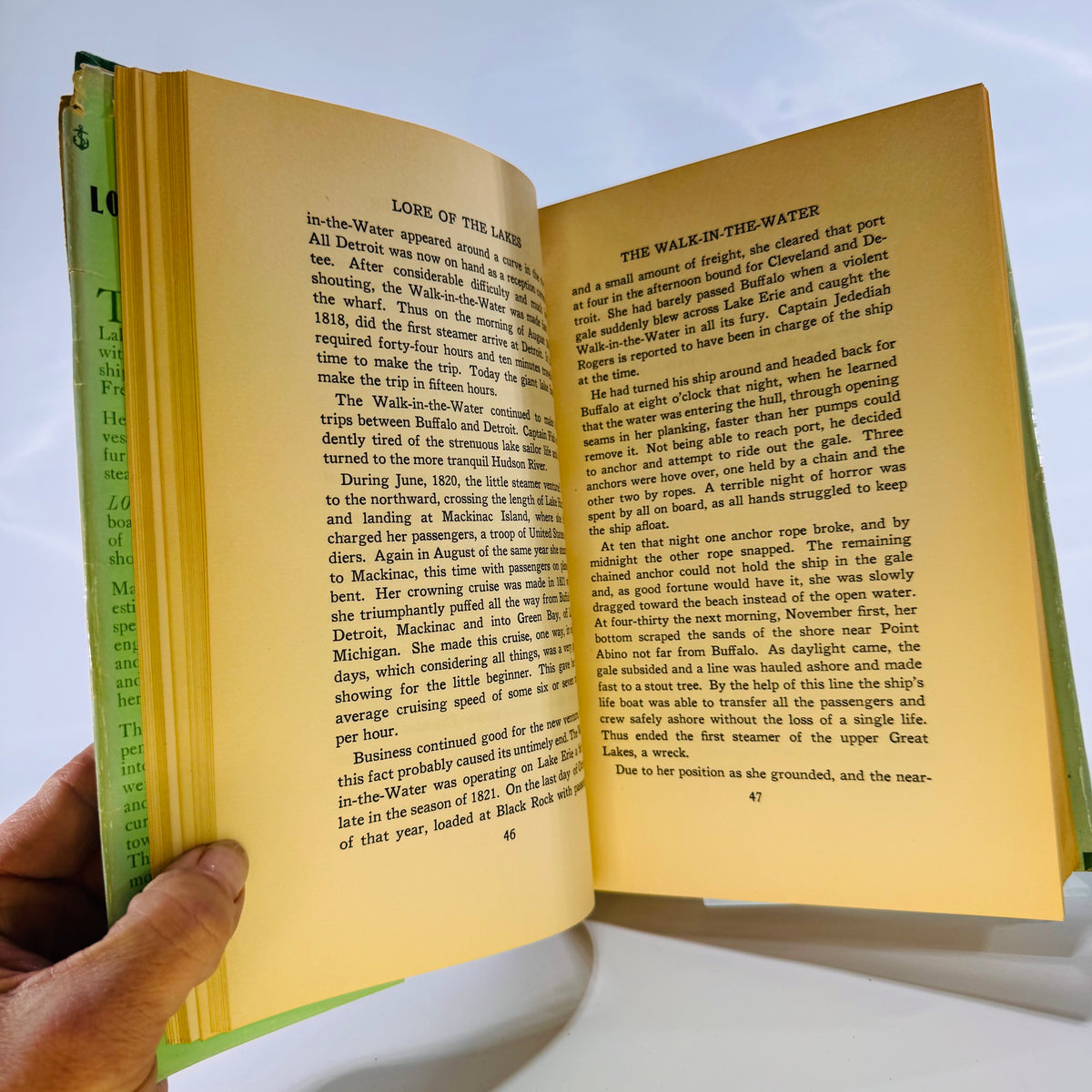 Lore of the Lakes Told in Story and Picture by Dana Thomas Bowen (1940), Fresh Water Press, Hardcover with Dust Jacket