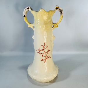 Robert Hanke Austria Vase Antique Double Handle Porcelain Floral Vase