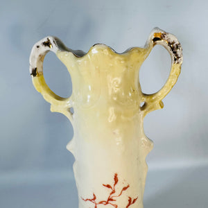 Robert Hanke Austria Vase Antique Double Handle Porcelain Floral Vase