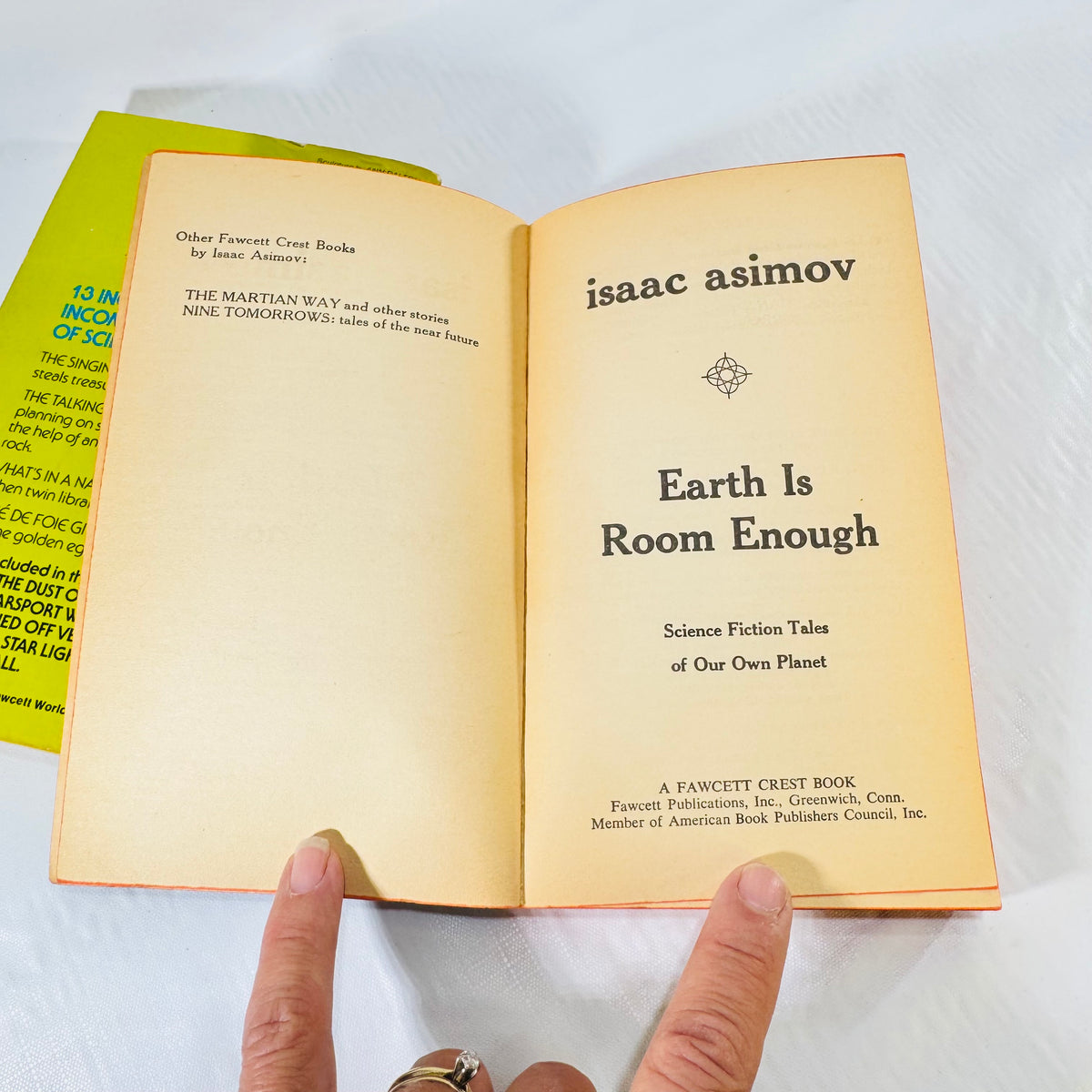 Asimov's Mysteries & Earth Is Room Enough by Isaac Asimov 2 Book Paperback Bundle
